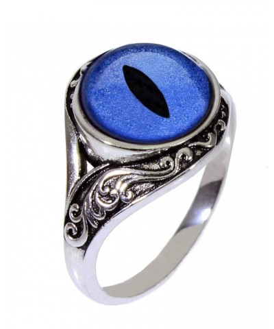 Jewelers Stunning Women's Glass Eye Ring - 26 Handcrafted Animal and Fantasy Eyes (Watch Videos of Each Ring) blue dragon $19...