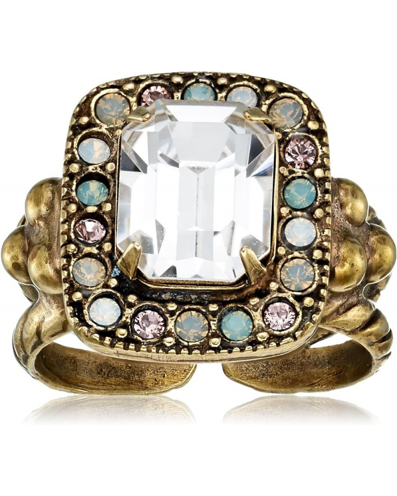 Happy Birthday Opulent Octagon Adjustable Ring Clear $34.20 Rings