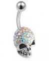 14 Gauge 1.6mm 3/8 10mm cute belly ring navel bar surgical steel unique button AWGI Body Piercing Jewelry $8.88 Others